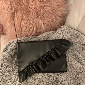 Express convertible ruffle clutch
